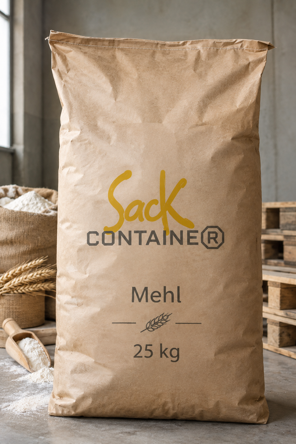 Industriepapiersack mit Logo
